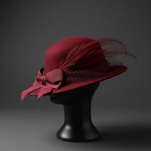 Fedora Hat Vintage Michael Howard Red